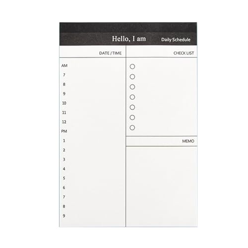 Kleiner Planer, Tagesplaner, Notizblöcke, 50 Blatt, unliniert, Checkliste, Notizbuch, kleiner Schreibblock für Tagespläne, Notizen, Memos, Studienplanung, Journal Kleiner Planer, Tagesplaner, Notizblöcke, 50 Blatt, unliniert, Checkliste, Notizbuch, kleiner Schreibblock für Tagespläne, Notizen, Memos, Studienplanung, Journal von Guaber