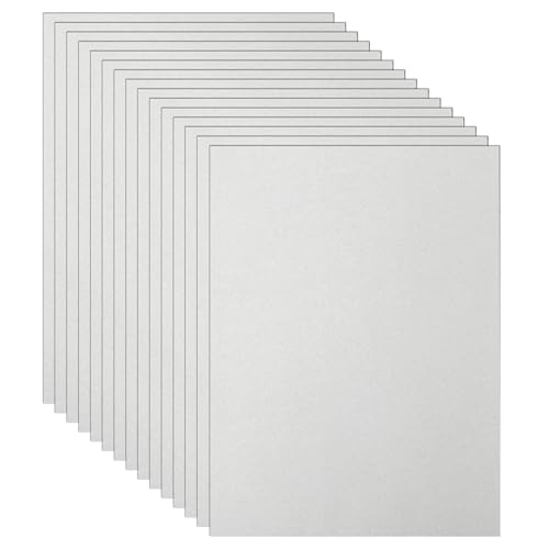 Guakicae 40 Blatt grauer Karton, 21,6 x 27,9 cm, Zertifikatpapier, 34 kg, schweres Scrapbooking-Papier für Hochzeitseinladungen, Schulbasteln, Memus, Visitenkarten, Abschlussfeiern von Guakicae