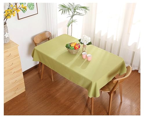 Gualiy Rechteckige Tischdecken, Tischdecke 120 x 120 Polyester Tischdecke Fleckabweisend Einfarbig Tischdecken für Esstisch, Gras Grün von Gualiy