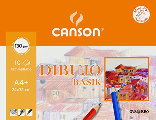 Guarro Canson 406346 Ersatz 10 Blätter, Zeichenpapier, A4 von Canson