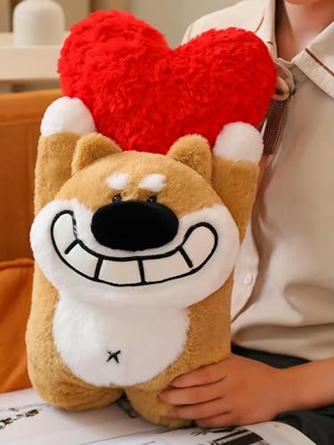 GudiWH Große Nase Hund Cartoon Plüschtier Shiba Inu Welpe Puppe Valentinstag Vorschlag Hochzeitsgeschenk Geburtstagsgeschenk 35cm 1 von GudiWH