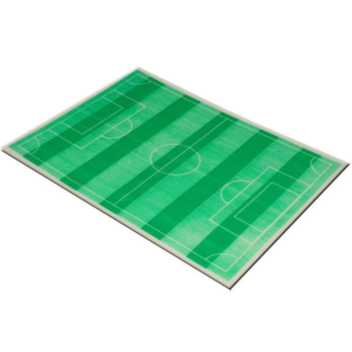 Fussballfeld Dekoraufleger f. Torten/Kuchen aus Zuckerguss, 27,5x21cm von Günthart