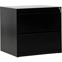 Gürkan Hängeregistraturschrank schwarz 2 Schubladen 76,0 x 62,0 x 70,0 cm von Gürkan