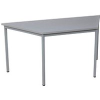 Gürkan Mehrzwecktisch grau Trapezform, Vierkantrohr grau, 120,0 x 60,0 x 75,0 cm von Gürkan