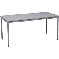 Gürkan Mehrzwecktisch grau rechteckig, Vierkantrohr grau, 120,0 x 60,0 x 75,0 cm von Gürkan