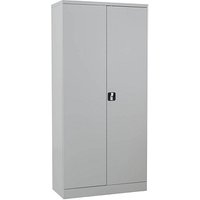 Gürkan Putzmittelschrank 100176 lichtgrau 80,0 x 38,0 x 180,0 cm, aufgebaut von Gürkan