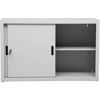 Gürkan Schiebetürenschrank, 100266 lichtgrau 1 Fachboden 120,0 x 45,0 x 75,0 cm von Gürkan