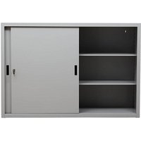 Gürkan Schiebetürenschrank, 100275 lichtgrau 2 Fachböden 160,0 x 45,0 x 109,0 cm von Gürkan