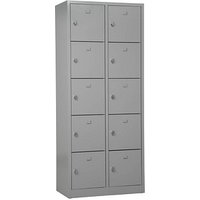 Gürkan Schließfachschrank lichtgrau 106957, 10 Schließfächer 80,0 x 45,0 x 190,0 cm von Gürkan