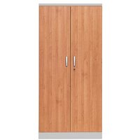 Gürkan Stahlschrank 100121 erle, weißaluminium 92,0 x 42,0 x 195,0 cm, aufgebaut von Gürkan