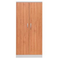 Gürkan Stahlschrank 100109 lichtgrau, erle 92,0 x 42,0 x 195,0 cm, aufgebaut von Gürkan