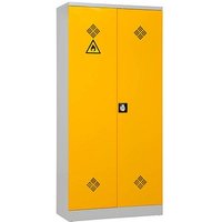 Gürkan Umweltschrank 111087 lichtgrau, rapsgelb 92,0 x 42,0 x 195,0 cm, aufgebaut von Gürkan