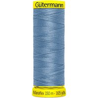 Gütermann Maraflex, No. 120, für hochelastische Nähte - 143 Mittelblau von Blau