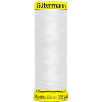 Gütermann Maraflex, No. 120, für hochelastische Nähte - 800 Weiß von Weiß