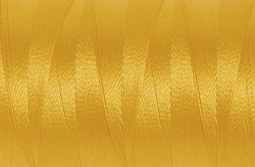 705798-5861-1 Gütermann Super Brite Polyester 40 Maschinenstickgarn x 1000 m Rolle, Golden Sun von Guetermann