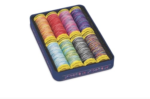 Gütermann Creativ Deco Stitch 70 Nähgarnbox - 3D-Garne für Dekorative Nähte und Stickereien, Polyester, 8 x 70m - 1 Set von Gütermann