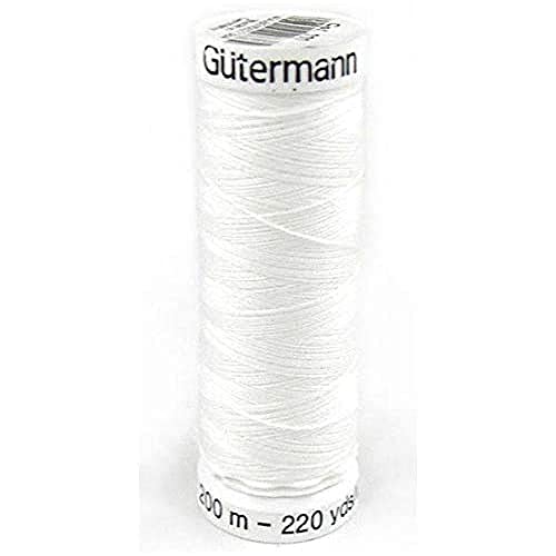 Gütermann G303-200-800 Nähgarn, Polyester, 800 Weiss, 200 m, meter von Gütermann