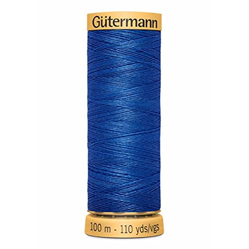 Gütermann GNE50-7000 Nähfaden, Cotton, 7000 Blau, 100 m von Gütermann