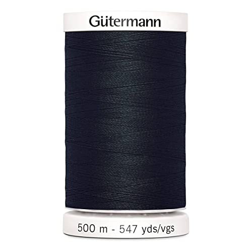 Gütermann Schwarzes, 500 m langes Polyestergarn zum Nähen, Polyester, 5.5x3.5x3.5 cm von Gütermann