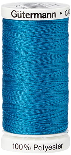 Gutermann 0025 Polyestergarn, 250 m, Hellblaugrün, Polyester, Blu, 5.5 x 2.7 x 2.7 cm von Gütermann