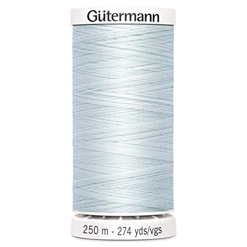 Gutermann 0193 Polyester-Nähgarn, 250 m, Palestblau, Blu, 5.5 x 2.7 x 2.7 cm von Gütermann