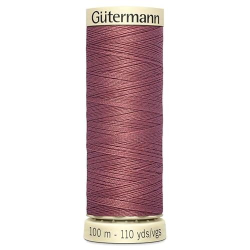 Gutermann 0474 Polyestergarn, 100 m, Altrosa, Polyester, Rosa, 5.5 x 1.8 x 1.8 cm von Gutermann