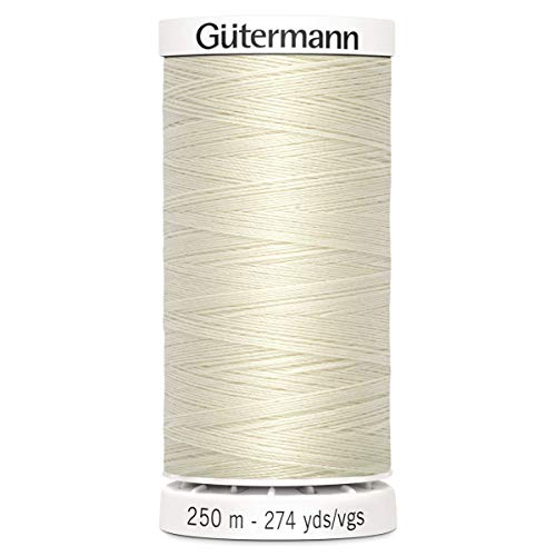 Gutermann 0802 Polyester-Nähgarn, 250 m, Porzellan, Porcelain, 5.5 x 2.7 x 2.7 cm von Gütermann