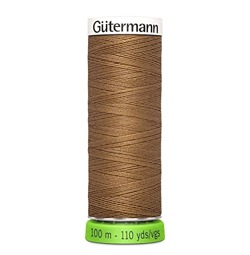 Gutermann 723860 887 Sew All 100% recyceltes Polyestergarn, 100 m, goldener Sirup, Einheitsgröße von Gütermann