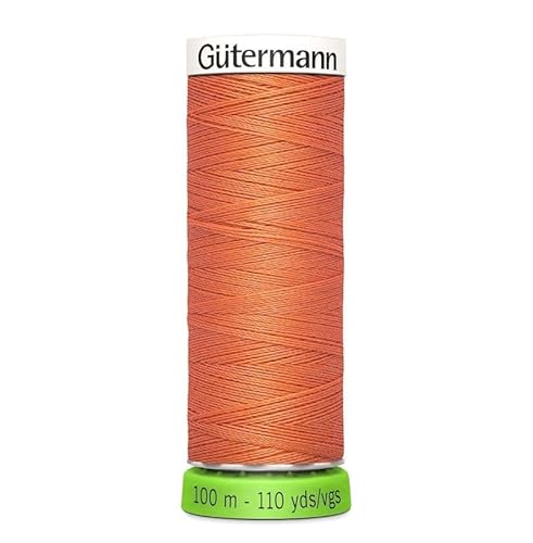 Gütermann 723860 895 Nähgarn, 100% recyceltes Polyester, 100 m, Koralle, Einheitsgröße von Gütermann