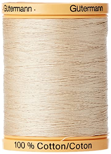 Gutermann 800m/875 yd Natural Cotton Thread Solids, Burlap Beige, 800C-927 von Gütermann