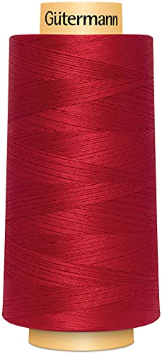 Gutermann Natural Cotton Thread Solids 3,281yd-Red, Red, 3281-Yard von Gütermann