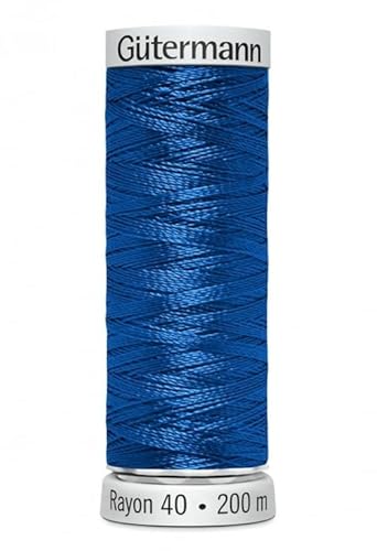 Gutermann Nr. 40 Sulky Rayon Stickgarn, 200 m, 1253 Marineblau von Gütermann