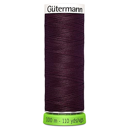 Gutermann Recyceltes Polyester-Faden, 10 m, Weinrot von Gütermann