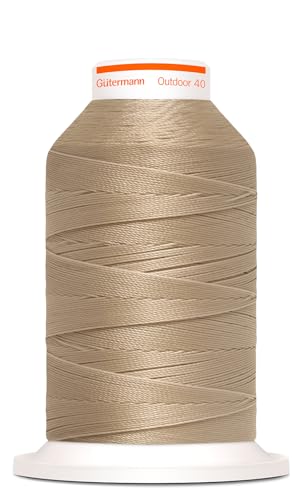 Gütermann Outdoor 40 - den speziellen Nähfaden für Outdoor-Textilien. No. 40 Länge 400m - UV beständiges Polyester Garn 798300 (Beige) von Gütermann