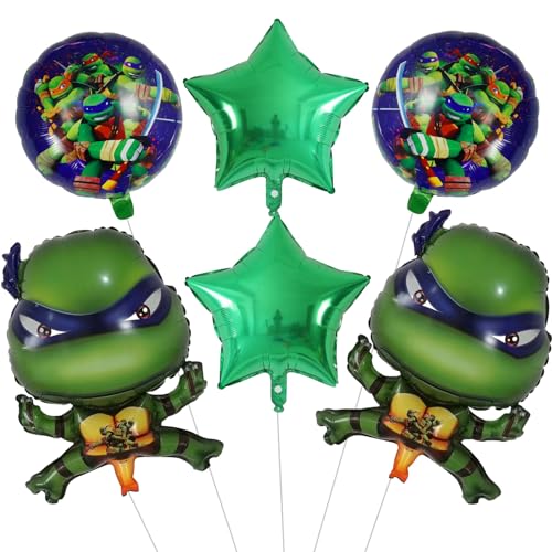 6 Stück Geburtstags Deko,Geburtstagsdeko,Kinder Geburtstagdeko, Folienballon Party Dekoration Set von Gugatad