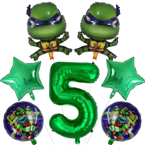 7 Stück Geburtstags Deko,Geburtstagsdeko 5 Jahre alt,Kinder Geburtstagdeko, Folienballon Party Dekoration Set von Gugatad