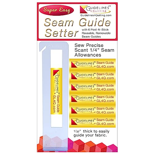 Guidelines4quilting Super Easy Seam Guide Setter Führungseinstellung, Plastik, 11,9 x 3,2 x 317,5 cm, Einheitsgröße von Guidelines4quilting