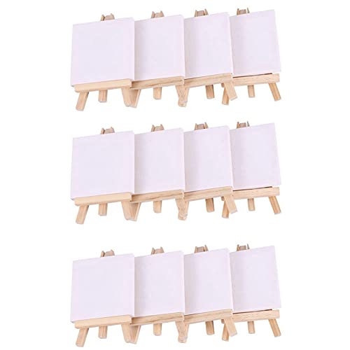 Guihydur 72 Satz Künstler 5 Mini Staffelei + 3 x 3 Mini Leinwand Set Malerei von Guihydur