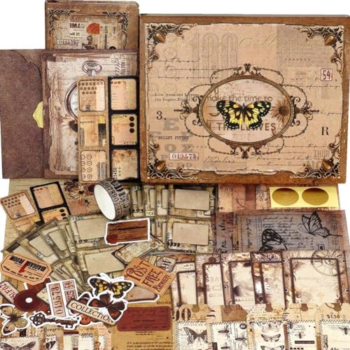 Guihydur Scrapbooking-Set, Reihe „The Love Poems" - Dusk Hour, Perfekte Geschenkverpackung für Scrapbooking-Materialien von Guihydur