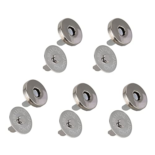 Guindxan 100 Sets Magnetknopf-Verschlüsse, 18 mm, ideal zum Nähen, Basteln, Geldbörsen, , Kleidung, Leder von Guindxan