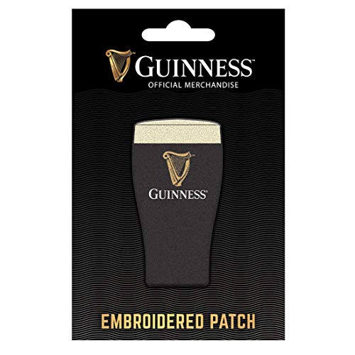 Guinness Official Merchandise Pint-förmiger Aufnäher zum Aufbügeln oder Aufnähen. von Guinness