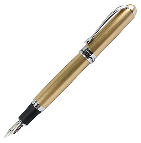 Gullor Jinhao X750 Füllfederhalter Edelstahl mittel 18KGP Nib - Gold von Gullor