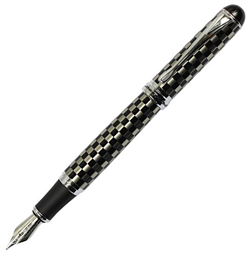 Gullor Verbesserte Jinhao Medium Feder Füllfederhalter X750, Gittermuster von Gullor