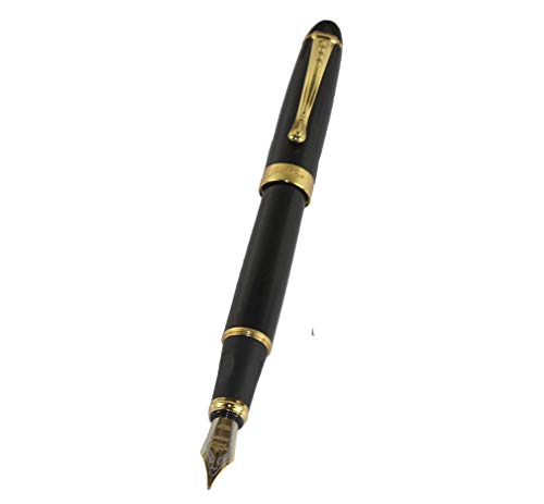 Luxus-Füllfederhalter Jinhao 450 schwarz mit goldenen 18kgp Breitfeder Medium von Gullor