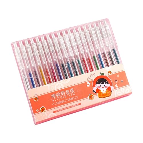 Gelstifte, Glitzer-Gelstifte, mehrfarbiges Gelstift-Set, Gel-Tinten-Kugelschreiber, verschiedene Farben, japanischer Stil, perfekt für Schule und Büro, 36 Stück von Gungtj