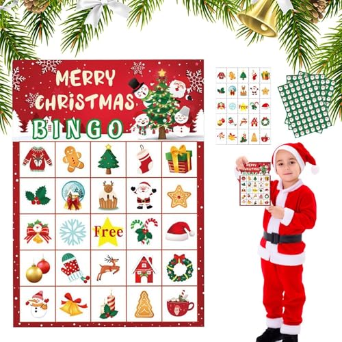 Gungtj Fun Seasonal Group Activity | Christmas Game Cards Set | Interactive Board Game Paper Cards | Seasonal Group Activity for Friends, Family, School, and Classroom Fun von Gungtj