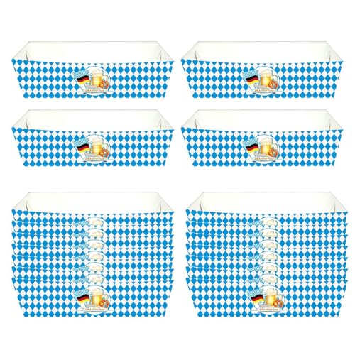 Gungtj Oktoberfest-Snack-Box, Popcorn-Box - Souvenir-Süßigkeiten-Goodie-Box mit deutschem Thema,Geschenkboxen für Oktoberfest-Leckereien, Filmnacht- -Popcorn-Behälter von Gungtj