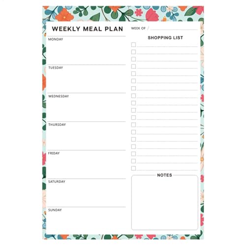 Meal Planner, Kitchen Planning Notepad, Magnetic Kitchen Meal Plan, Weekly Grocery Planner, Magnetic Meal Planning Pad, Fridge Grocery List Pad, Tear-Off Meal Planner Sheets For Kitchen von Gungtj