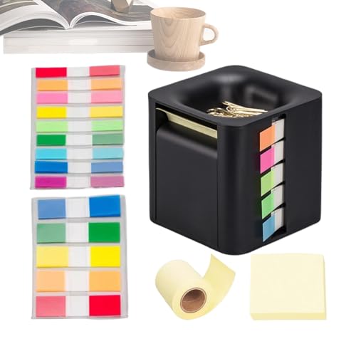 Papier-Notizblock-Box, Bürozubehör, Schreibtisch-Organizer, 4-in-1 Memo-Organizer, Pop-Up-Notizspender, effizienter handlicher Memo-Halter, praktisches Bürowerkzeug von Gungtj