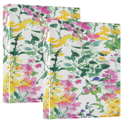 Yukon Fireweed Beauty Summer Flowers Ringbuch 3,8 cm, mit Taschenabdeckung, Schulbedarf, 200 Blatt, 1 Packung von GuoChe